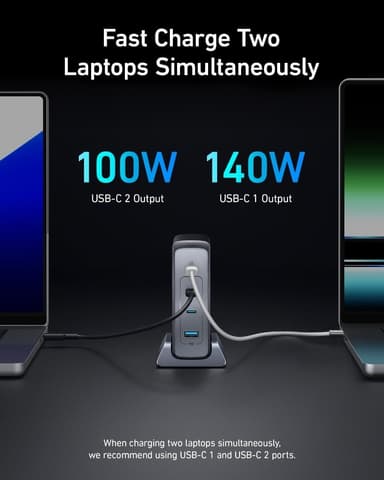 ANKER 240W Prime GaN USB-C 4-Port Pikalaturi