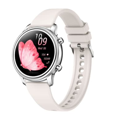 Smartwatch kuntoilun seurannalla ja edistyneellä terveyden seurannalla Hopea