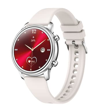 Smartwatch kuntoilun seurannalla ja edistyneellä terveyden seurannalla Hopea