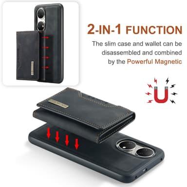 Huawei Tri-Fold lompakkokotelo Musta Huawei P50 Pro
