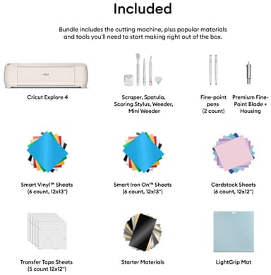 Cricut Explore 4 digitaalinen leikkuri Essentials pakkaus