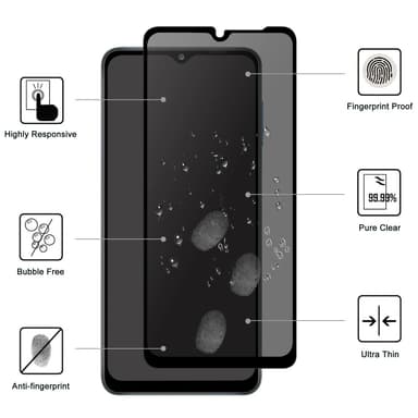 SKALO Samsung A36 Yksityisyydensuojaus Näytönsuoja karkaistu lasi - Musta