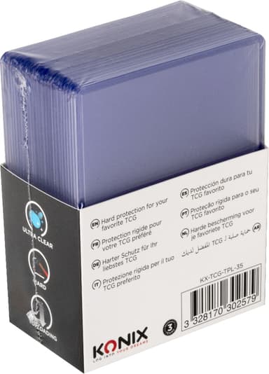 Konix Trading Card Game Toploader korttisuojat (25 kpl)