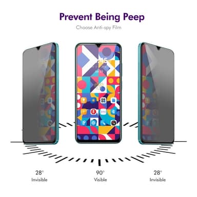 Samsung Galaxy A26 5G 2 kpl yksityisyyssuojalasi 28 asteen näkösuoja karkaistu lasi