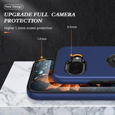 Google Pixel 9A sormenrengasjalustan hybridikotelo