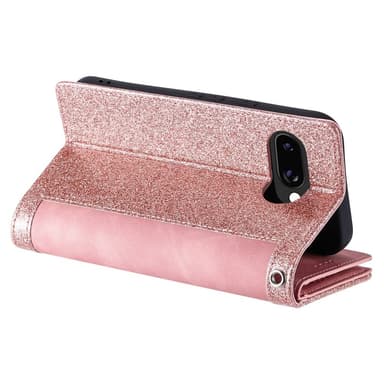 Google Pixel 9A Kuori Vetoketjutaskulla ja 9 Korttipaikalla - RoseGold