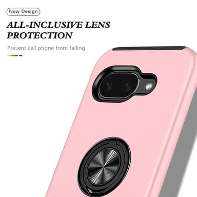 Google Pixel 9A sormenrengasjalustan hybridikotelo