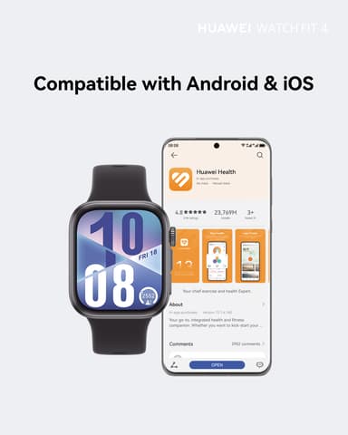 Huawei Watch Fit 4 älykello (valkoinen)
