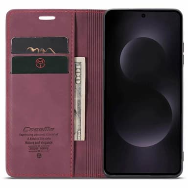 CaseMe puhelimenkotelo 013 Samsung Galaxy S25 Edge - Viininpunainen