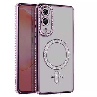 Diamond bling MagSafe kuori Samsung Galaxy S25 Edge - Purple
