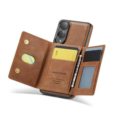 DG-Ming Magking K2 2in1 kotelo Samsung Galaxy S25 Edge - Ruskea