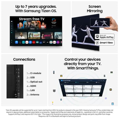 Samsung 85" QN85F 4K MiniLED älytelevisio (2025)