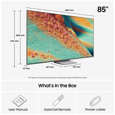 Samsung 85" QN85F 4K MiniLED älytelevisio (2025)
