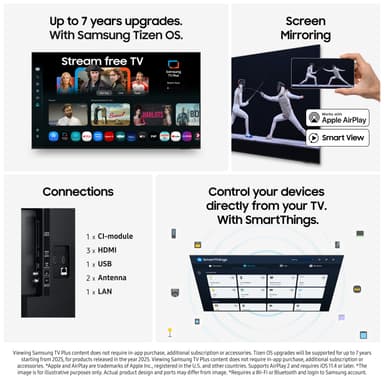 Samsung 50" U7005F 4K älytelevisio (2025)