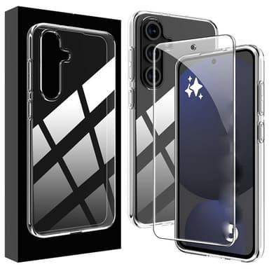 Samsung Galaxy A26 5G kirkas TPU naarmuuntumaton puhelinkotelo + näytönsuoja
