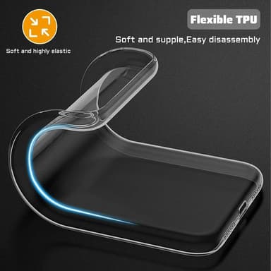 Samsung Galaxy A26 5G kirkas TPU naarmuuntumaton puhelinkotelo + näytönsuoja