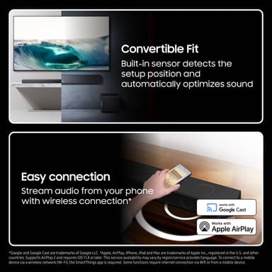 Samsung 3.1.2 kanavainen HW-QS710F soundbar (musta)